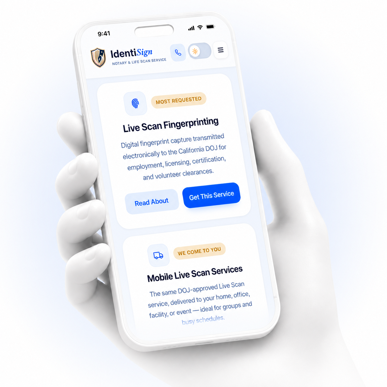 Mobile Fingerprinting & Notary Service